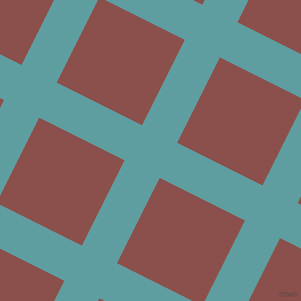 63/153 degree angle diagonal checkered chequered lines, 77 pixel lines width, 187 pixel square size, Cadet Blue and Lotus plaid checkered seamless tileable