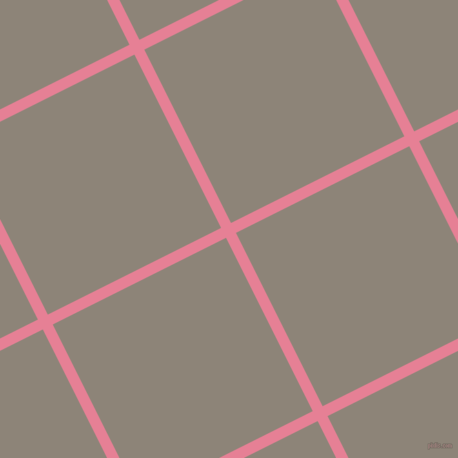 27/117 degree angle diagonal checkered chequered lines, 16 pixel lines width, 281 pixel square size, Carissma and Schooner plaid checkered seamless tileable