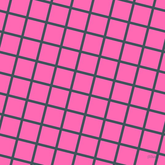 76/166 degree angle diagonal checkered chequered lines, 8 pixel lines width, 57 pixel square size, Casal and Hot Pink plaid checkered seamless tileable