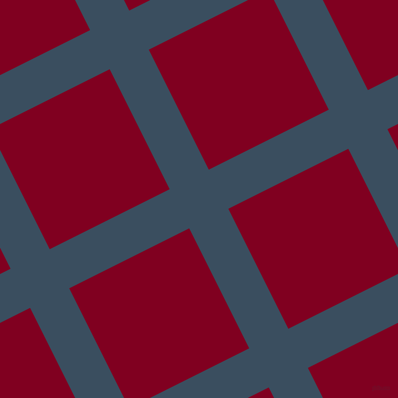 27/117 degree angle diagonal checkered chequered lines, 88 pixel line width, 270 pixel square size, Cello and Burgundy plaid checkered seamless tileable