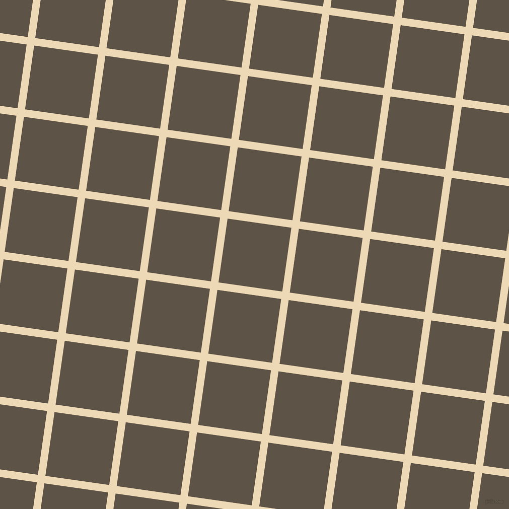 82/172 degree angle diagonal checkered chequered lines, 15 pixel line width, 128 pixel square size, Champagne and Judge Grey plaid checkered seamless tileable