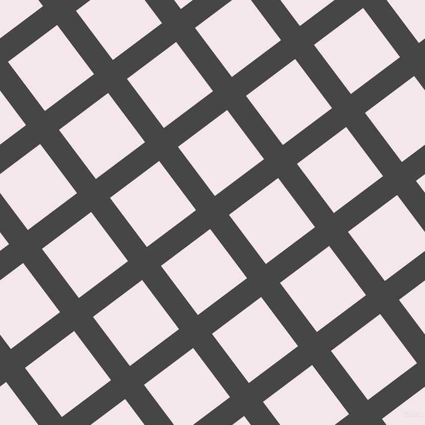 37/127 degree angle diagonal checkered chequered lines, 46 pixel line width, 120 pixel square size, Charcoal and Amour plaid checkered seamless tileable