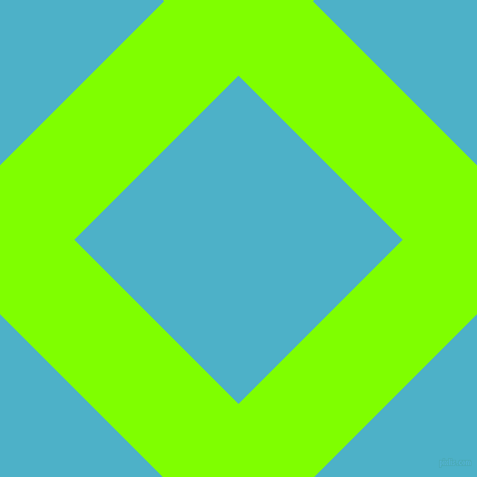 45/135 degree angle diagonal checkered chequered lines, 116 pixel line width, 256 pixel square size, Chartreuse and Viking plaid checkered seamless tileable