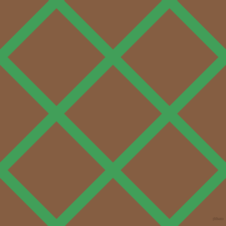 45/135 degree angle diagonal checkered chequered lines, 36 pixel line width, 231 pixel square size, Chateau Green and Dark Wood plaid checkered seamless tileable
