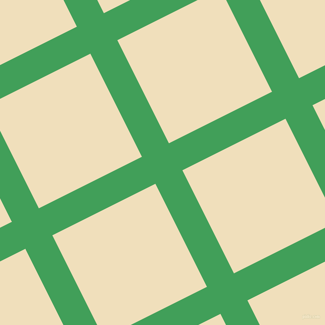 27/117 degree angle diagonal checkered chequered lines, 61 pixel line width, 233 pixel square size, Chateau Green and Dutch White plaid checkered seamless tileable