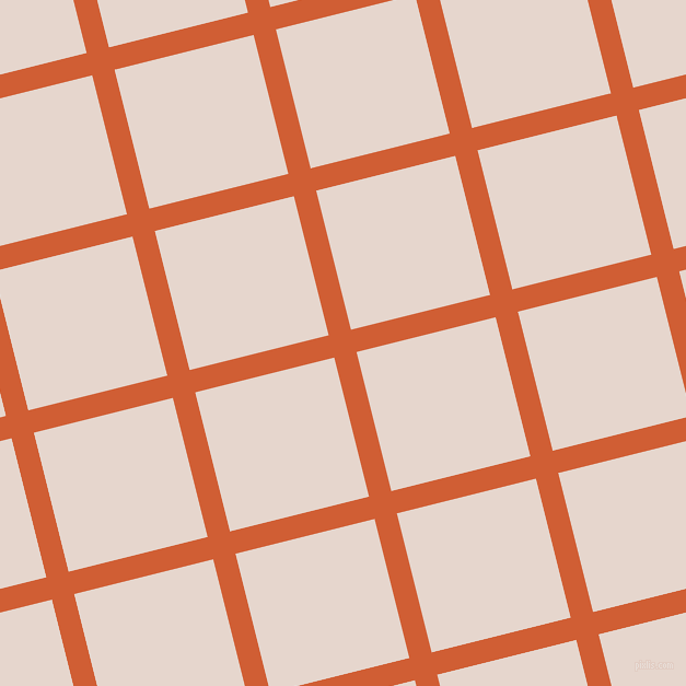 14/104 degree angle diagonal checkered chequered lines, 21 pixel lines width, 131 pixel square size, Chilean Fire and Dawn Pink plaid checkered seamless tileable