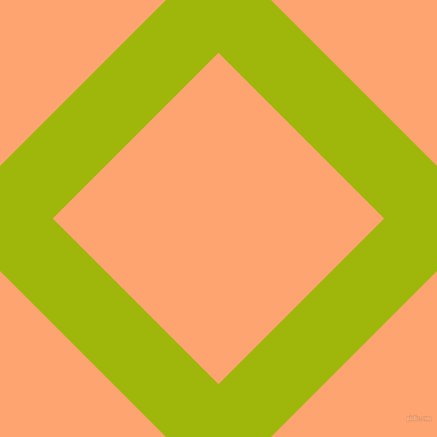 45/135 degree angle diagonal checkered chequered lines, 108 pixel lines width, 340 pixel square size, Citrus and Hit Pink plaid checkered seamless tileable