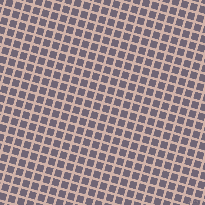 74/164 degree angle diagonal checkered chequered lines, 8 pixel line width, 23 pixel square size, Clam Shell and Rum plaid checkered seamless tileable