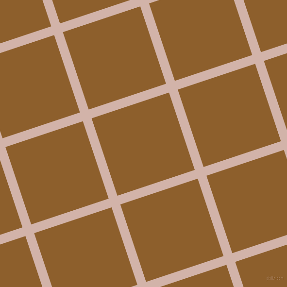 18/108 degree angle diagonal checkered chequered lines, 19 pixel line width, 168 pixel square size, Clam Shell and Rusty Nail plaid checkered seamless tileable