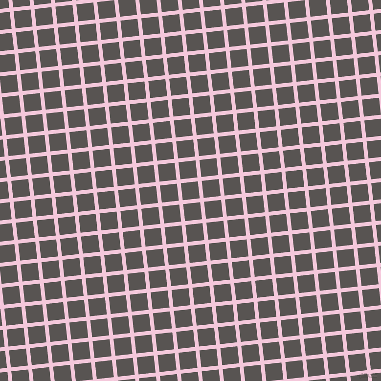 6/96 degree angle diagonal checkered chequered lines, 8 pixel lines width, 35 pixel square size, Classic Rose and Tundora plaid checkered seamless tileable