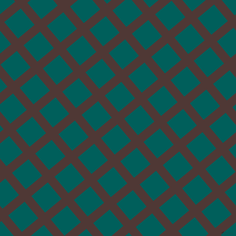 40/130 degree angle diagonal checkered chequered lines, 28 pixel lines width, 69 pixel square size, Cocoa Bean and Mosque plaid checkered seamless tileable