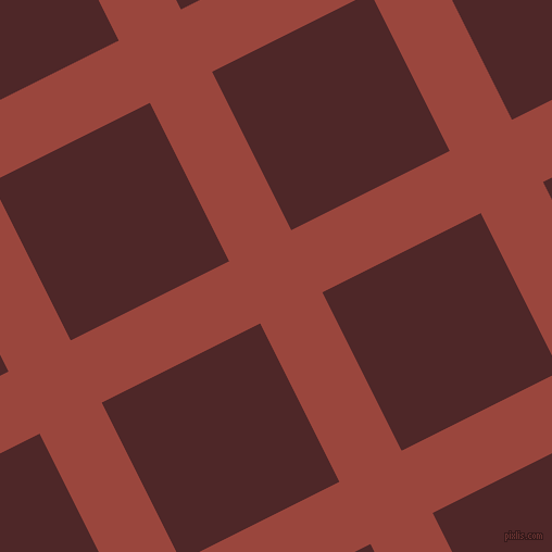 27/117 degree angle diagonal checkered chequered lines, 64 pixel lines width, 163 pixel square size, Cognac and Volcano plaid checkered seamless tileable