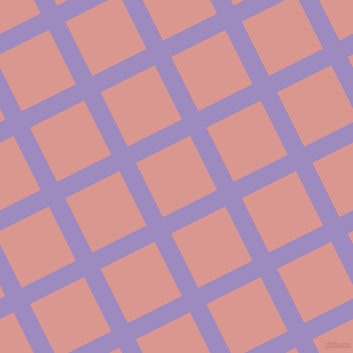 27/117 degree angle diagonal checkered chequered lines, 26 pixel line width, 86 pixel square size, Cold Purple and Petite Orchid plaid checkered seamless tileable
