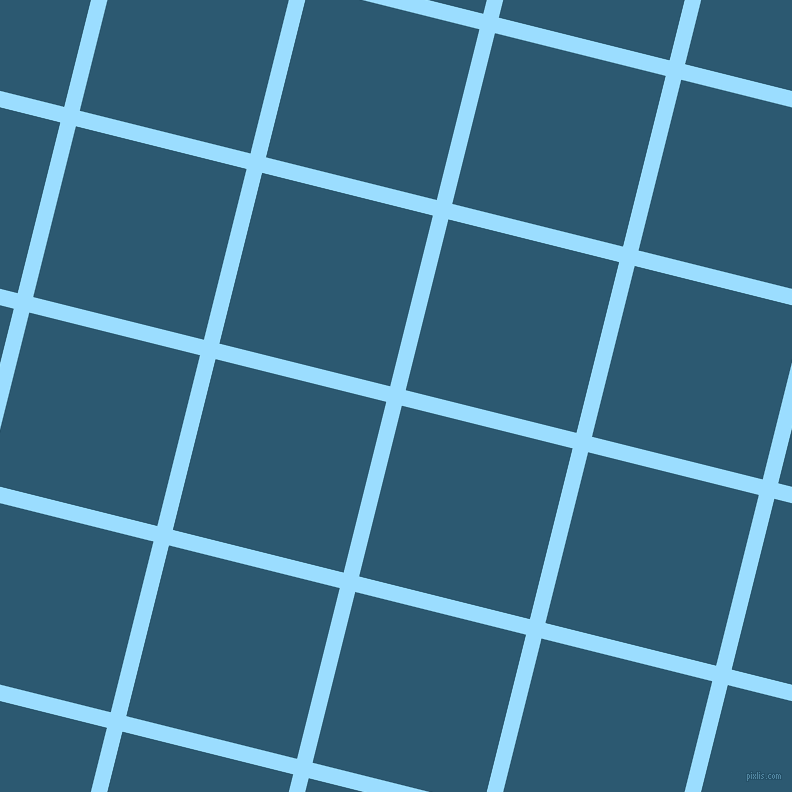 76/166 degree angle diagonal checkered chequered lines, 16 pixel line width, 176 pixel square size, Columbia Blue and Chathams Blue plaid checkered seamless tileable