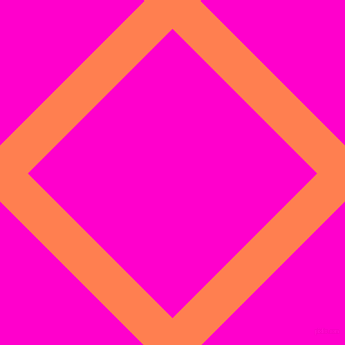 45/135 degree angle diagonal checkered chequered lines, 57 pixel lines width, 296 pixel square size, Coral and Hot Magenta plaid checkered seamless tileable