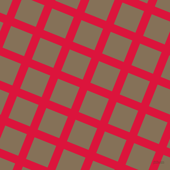 68/158 degree angle diagonal checkered chequered lines, 27 pixel line width, 76 pixel square size, Crimson and Cement plaid checkered seamless tileable