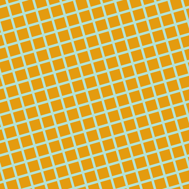 16/106 degree angle diagonal checkered chequered lines, 10 pixel lines width, 42 pixel square size, Cruise and Gamboge plaid checkered seamless tileable