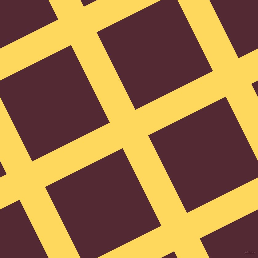 27/117 degree angle diagonal checkered chequered lines, 93 pixel line width, 282 pixel square size, Dandelion and Black Rose plaid checkered seamless tileable