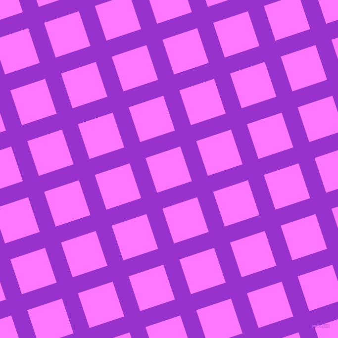 18/108 degree angle diagonal checkered chequered lines, 34 pixel lines width, 74 pixel square size, Dark Orchid and Fuchsia Pink plaid checkered seamless tileable