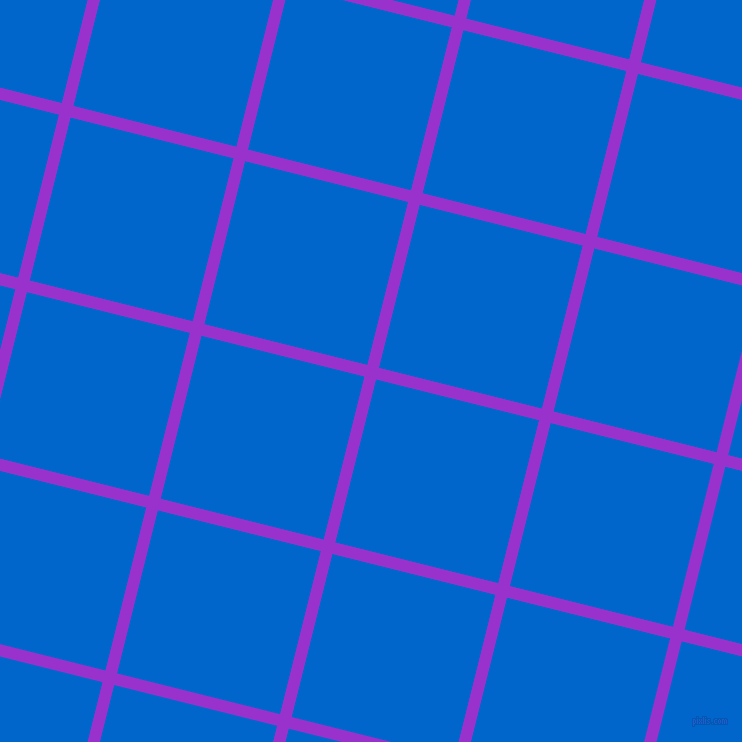 76/166 degree angle diagonal checkered chequered lines, 12 pixel lines width, 168 pixel square size, Dark Orchid and Navy Blue plaid checkered seamless tileable