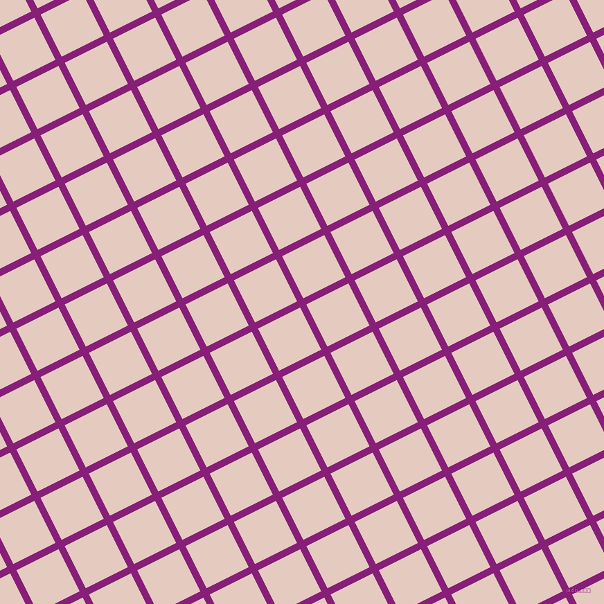 27/117 degree angle diagonal checkered chequered lines, 10 pixel line width, 68 pixel square size, Dark Purple and Dust Storm plaid checkered seamless tileable