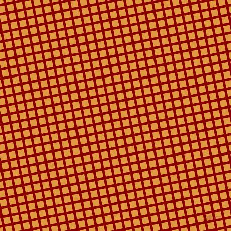 11/101 degree angle diagonal checkered chequered lines, 5 pixel line width, 13 pixel square size, Dark Red and Fire Bush plaid checkered seamless tileable