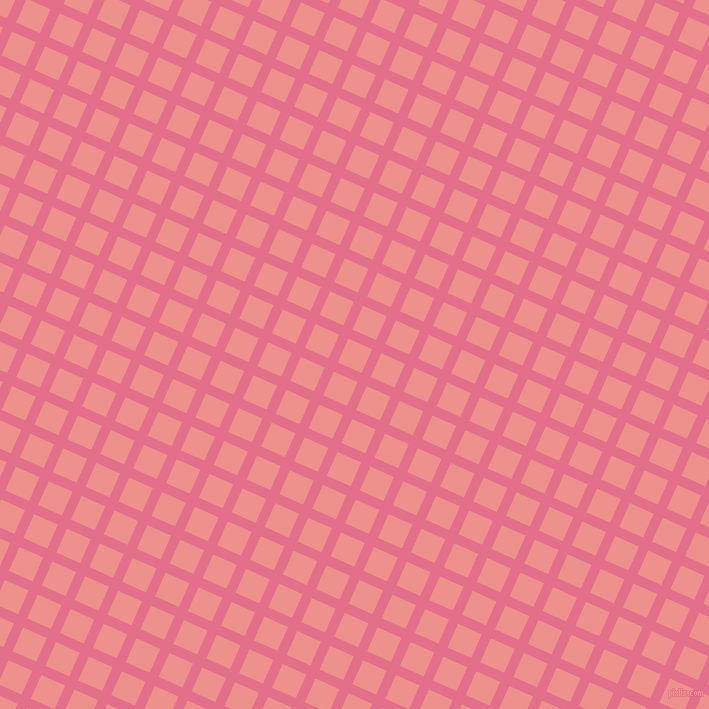 66/156 degree angle diagonal checkered chequered lines, 10 pixel line width, 26 pixel square size, Deep Blush and Sweet Pink plaid checkered seamless tileable