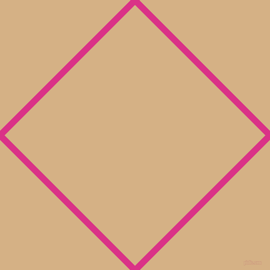 45/135 degree angle diagonal checkered chequered lines, 13 pixel line width, 373 pixel square size, Deep Cerise and Calico plaid checkered seamless tileable