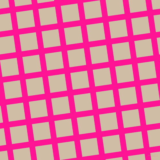 8/98 degree angle diagonal checkered chequered lines, 20 pixel lines width, 59 pixel square size, Deep Pink and Soft Amber plaid checkered seamless tileable