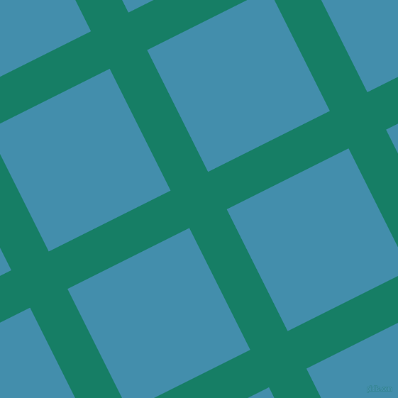 27/117 degree angle diagonal checkered chequered lines, 59 pixel lines width, 192 pixel square size, Deep Sea and Boston Blue plaid checkered seamless tileable