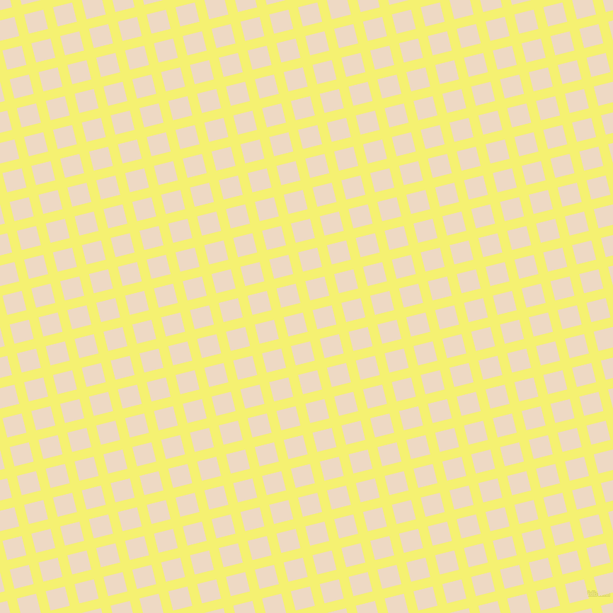 14/104 degree angle diagonal checkered chequered lines, 14 pixel line width, 28 pixel square size, Dolly and Almond plaid checkered seamless tileable