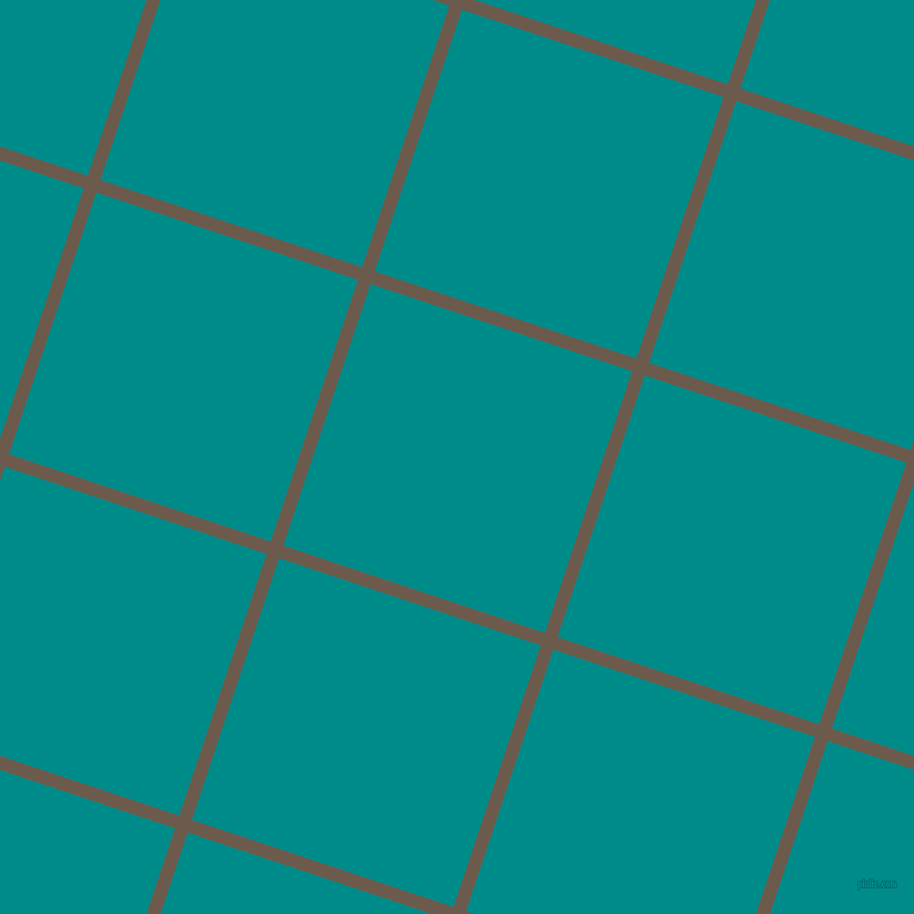 72/162 degree angle diagonal checkered chequered lines, 12 pixel lines width, 248 pixel square size, Domino and Dark Cyan plaid checkered seamless tileable