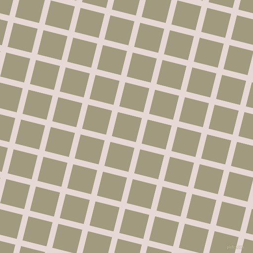 76/166 degree angle diagonal checkered chequered lines, 12 pixel lines width, 50 pixel square size, Ebb and Grey Olive plaid checkered seamless tileable
