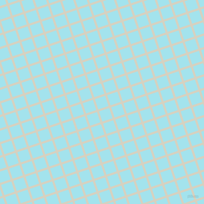 18/108 degree angle diagonal checkered chequered lines, 7 pixel line width, 35 pixel square size, Ecru White and Blizzard Blue plaid checkered seamless tileable