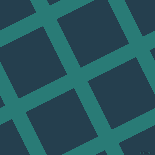 27/117 degree angle diagonal checkered chequered lines, 52 pixel line width, 186 pixel square size, Elm and Nile Blue plaid checkered seamless tileable