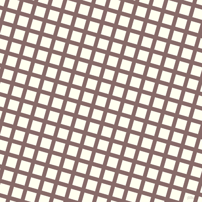 74/164 degree angle diagonal checkered chequered lines, 13 pixel line width, 32 pixel square size, Ferra and Ivory plaid checkered seamless tileable