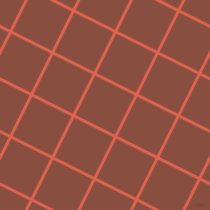 63/153 degree angle diagonal checkered chequered lines, 10 pixel lines width, 153 pixel square size, Flamingo and Mule Fawn plaid checkered seamless tileable