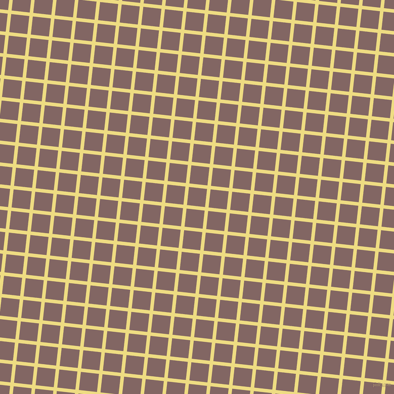 84/174 degree angle diagonal checkered chequered lines, 7 pixel line width, 36 pixel square size, Flax and Pharlap plaid checkered seamless tileable