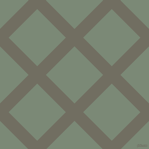 45/135 degree angle diagonal checkered chequered lines, 43 pixel line width, 142 pixel square size, Flint and Spanish Green plaid checkered seamless tileable