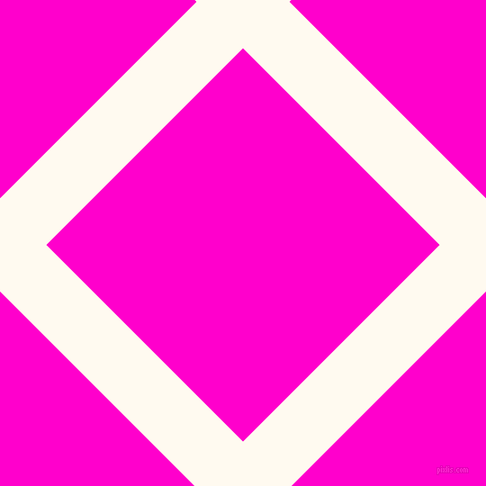45/135 degree angle diagonal checkered chequered lines, 73 pixel lines width, 309 pixel square size, Floral White and Hot Magenta plaid checkered seamless tileable