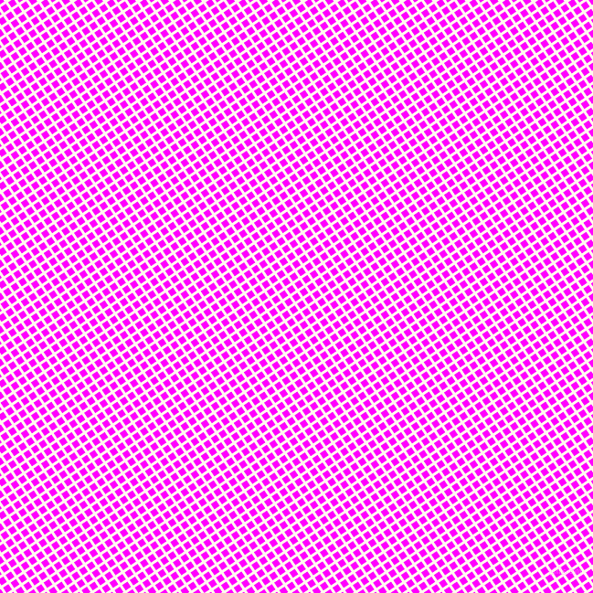 34/124 degree angle diagonal checkered chequered lines, 3 pixel line width, 7 pixel square size, Floral White and Magenta plaid checkered seamless tileable