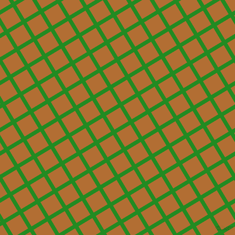 31/121 degree angle diagonal checkered chequered lines, 8 pixel line width, 33 pixel square size, Forest Green and Reno Sand plaid checkered seamless tileable