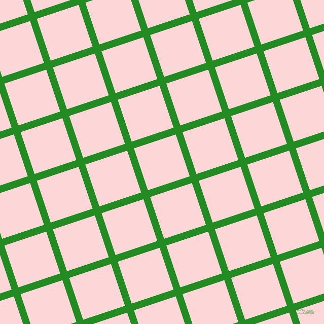 18/108 degree angle diagonal checkered chequered lines, 14 pixel line width, 87 pixel square size, Forest Green and We Peep plaid checkered seamless tileable