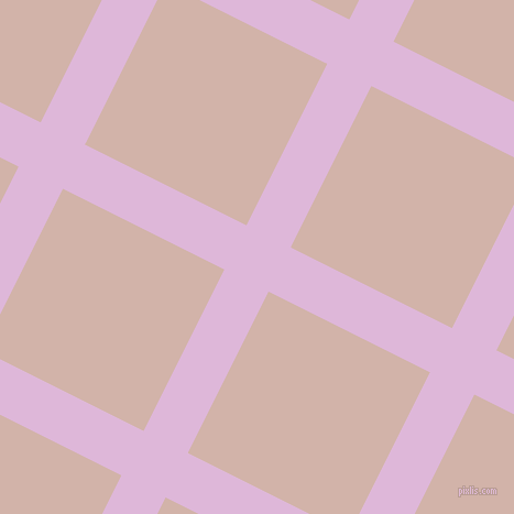 63/153 degree angle diagonal checkered chequered lines, 45 pixel lines width, 164 pixel square size, French Lilac and Clam Shell plaid checkered seamless tileable