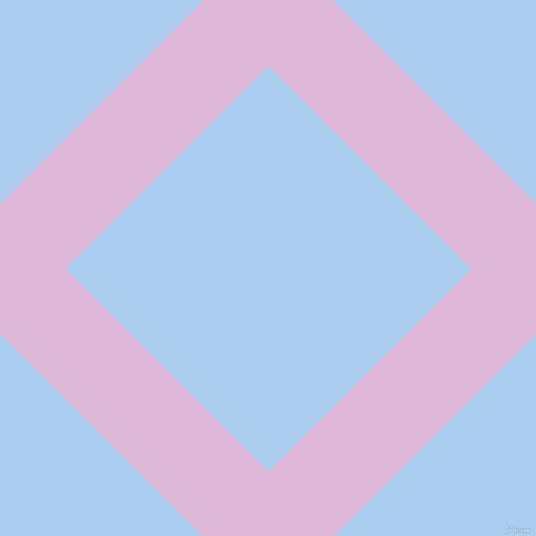 45/135 degree angle diagonal checkered chequered lines, 130 pixel line width, 405 pixel square size, French Lilac and Pale Cornflower Blue plaid checkered seamless tileable