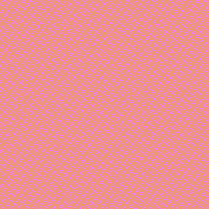 51/141 degree angle diagonal checkered chequered lines, 2 pixel line width, 17 pixel square size, Fuchsia Pink and Dark Salmon plaid checkered seamless tileable