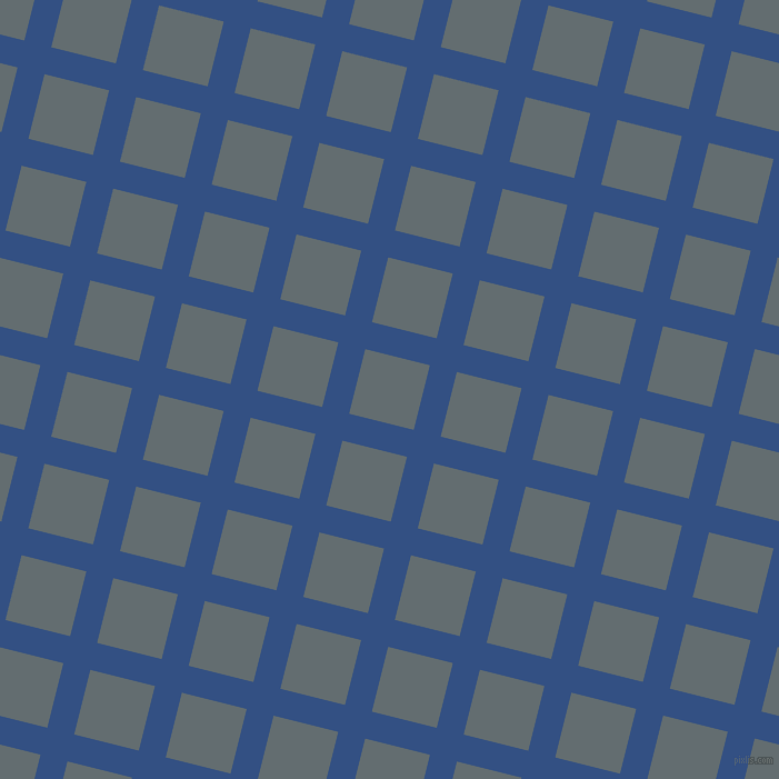 76/166 degree angle diagonal checkered chequered lines, 25 pixel line width, 60 pixel square size, Fun Blue and Pale Sky plaid checkered seamless tileable