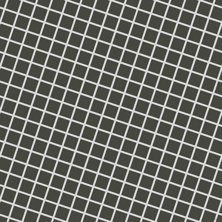 72/162 degree angle diagonal checkered chequered lines, 8 pixel line width, 51 pixel square size, Gainsboro and Heavy Metal plaid checkered seamless tileable