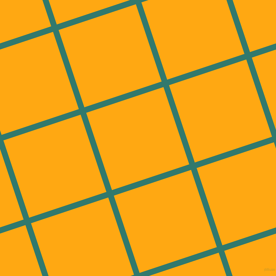 18/108 degree angle diagonal checkered chequered lines, 19 pixel line width, 265 pixel square size, Genoa and Dark Tangerine plaid checkered seamless tileable