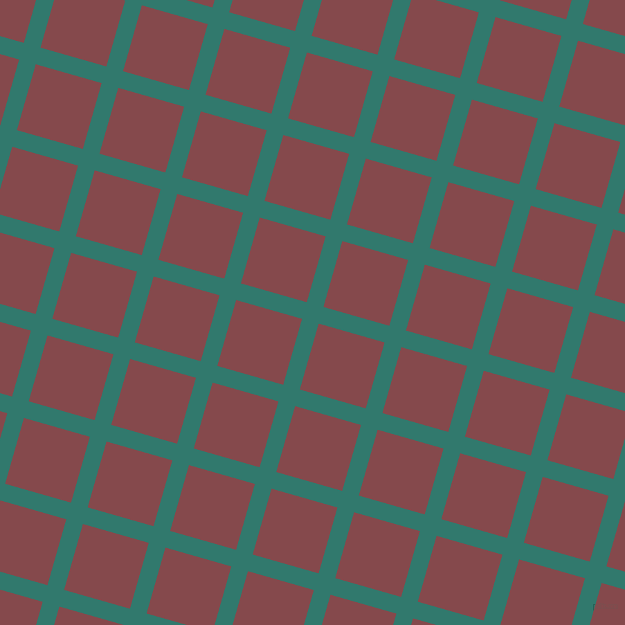74/164 degree angle diagonal checkered chequered lines, 25 pixel line width, 99 pixel square size, Genoa and Solid Pink plaid checkered seamless tileable